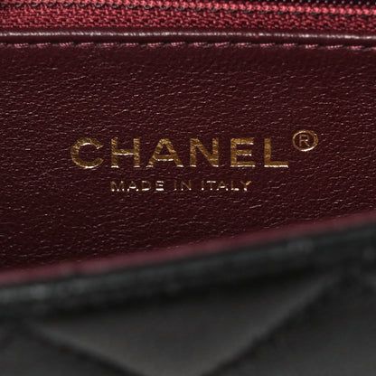 Chanel Sheepskin Quilted Mini Beauty Lock Flap Black 6 of 11
