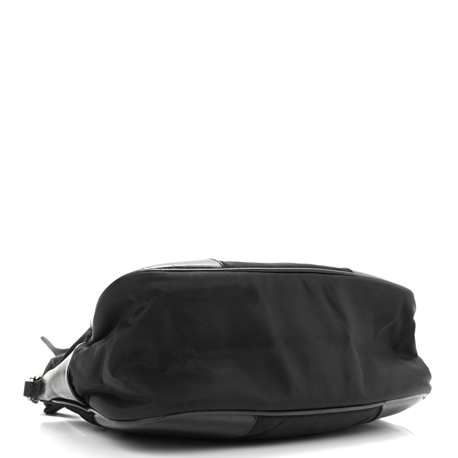 Prada Tessuto Nylon Soft Calf Shoulder Bag Black 3 of 15