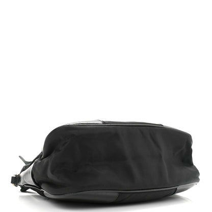 Prada Tessuto Nylon Soft Calf Shoulder Bag Black 3 of 15