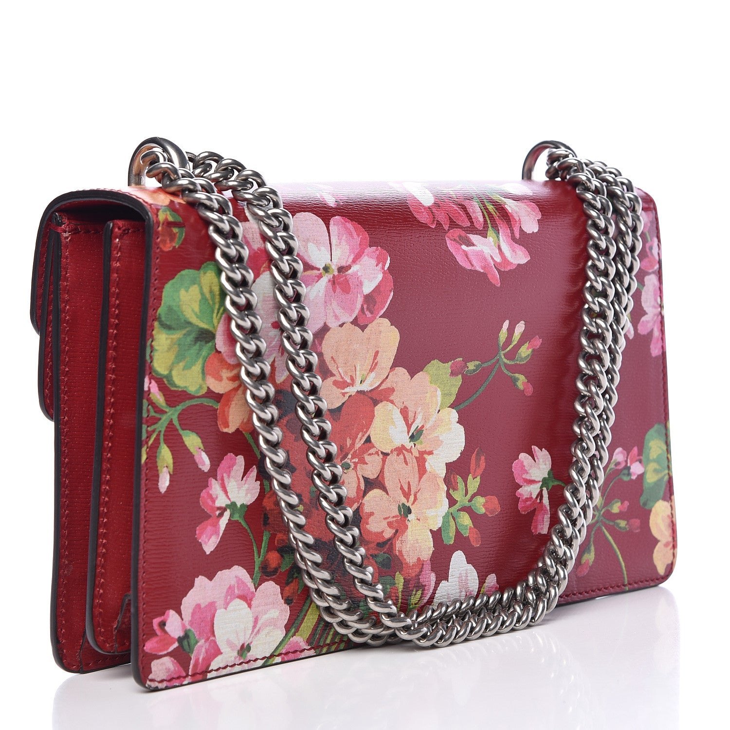 Gucci Calfskin Blooms Print Small Dionysus Shoulder Bag Romantic Cherry Multicolor 3 of 13