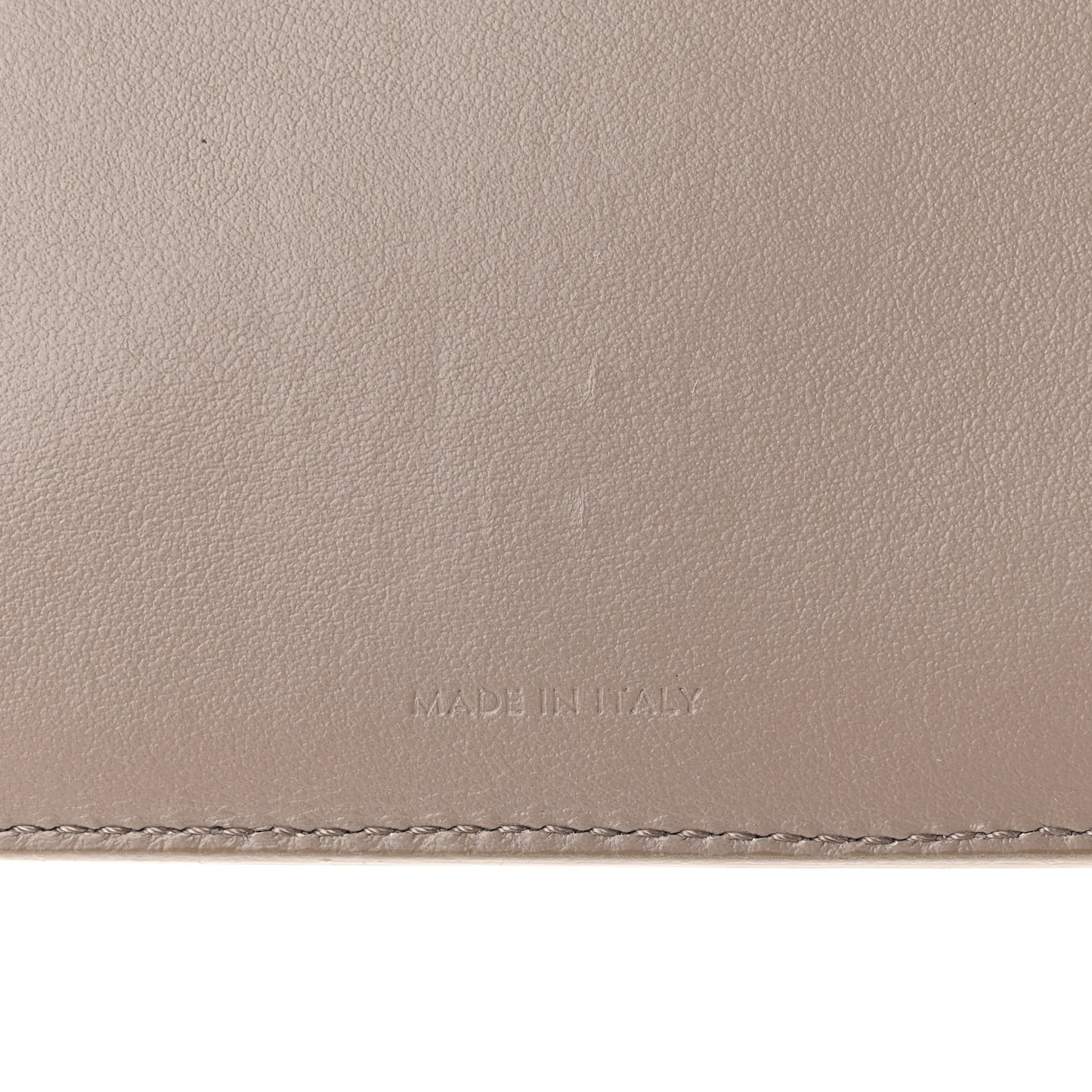 Grained Calfskin Medium Multifunction Strap Wallet Pebble