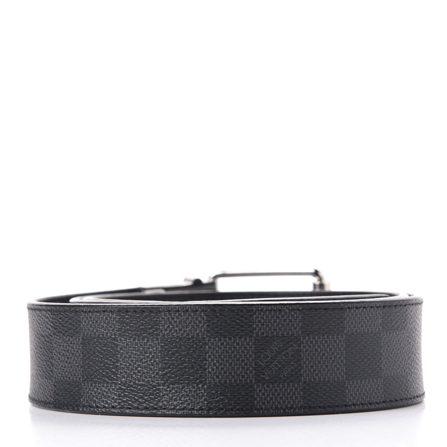 Damier Graphite Calfskin Belt 100 40 Black