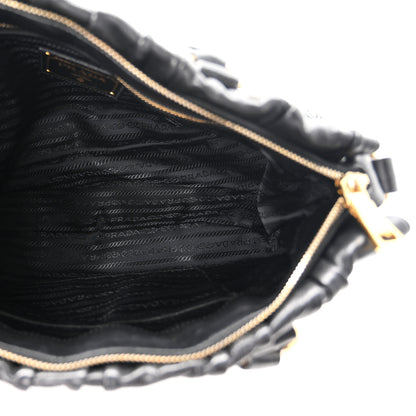 Prada Nappa Gaufre Shopping Satchel Black 5 of 10