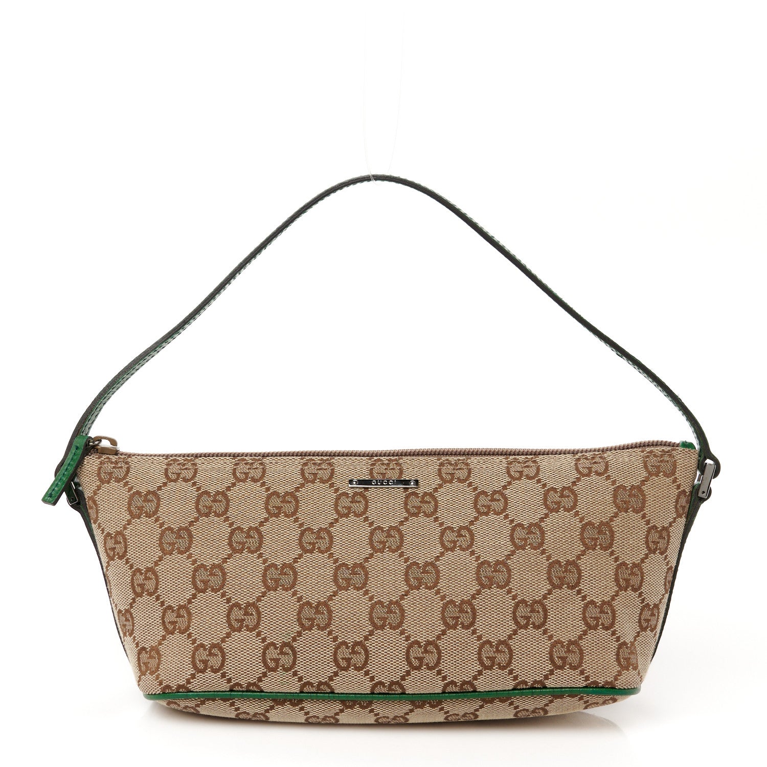 Gucci Monogram Boat Pochette Green 1 of 11
