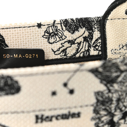 Christian Dior Canvas Zodiac Toile De Jouy Embroidered Medium Book Tote Latte 9 of 10