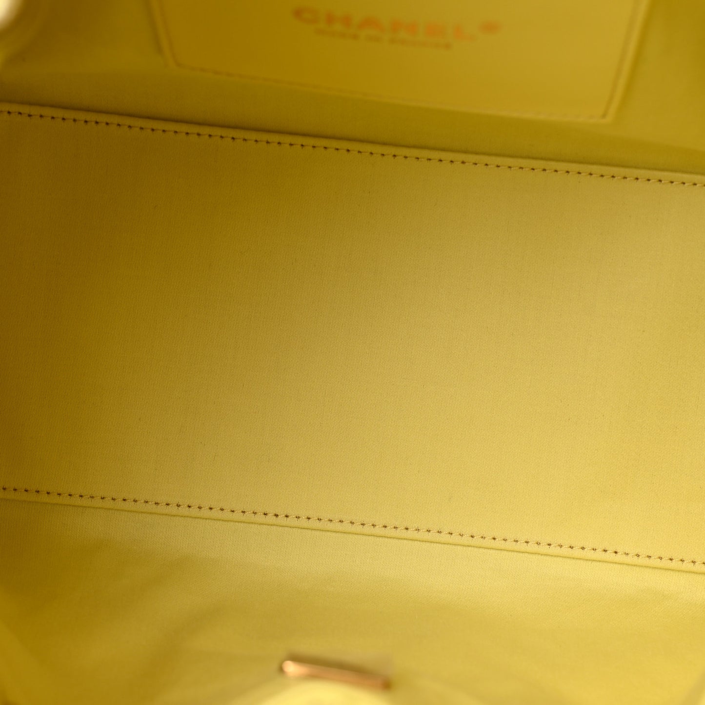 Caviar Quilted Small Chanel 25 Handbag Light Yellow
