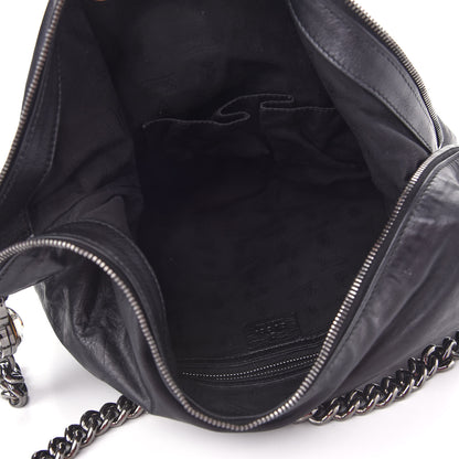 Gucci Calfskin Galaxy Hobo Black 5 of 9