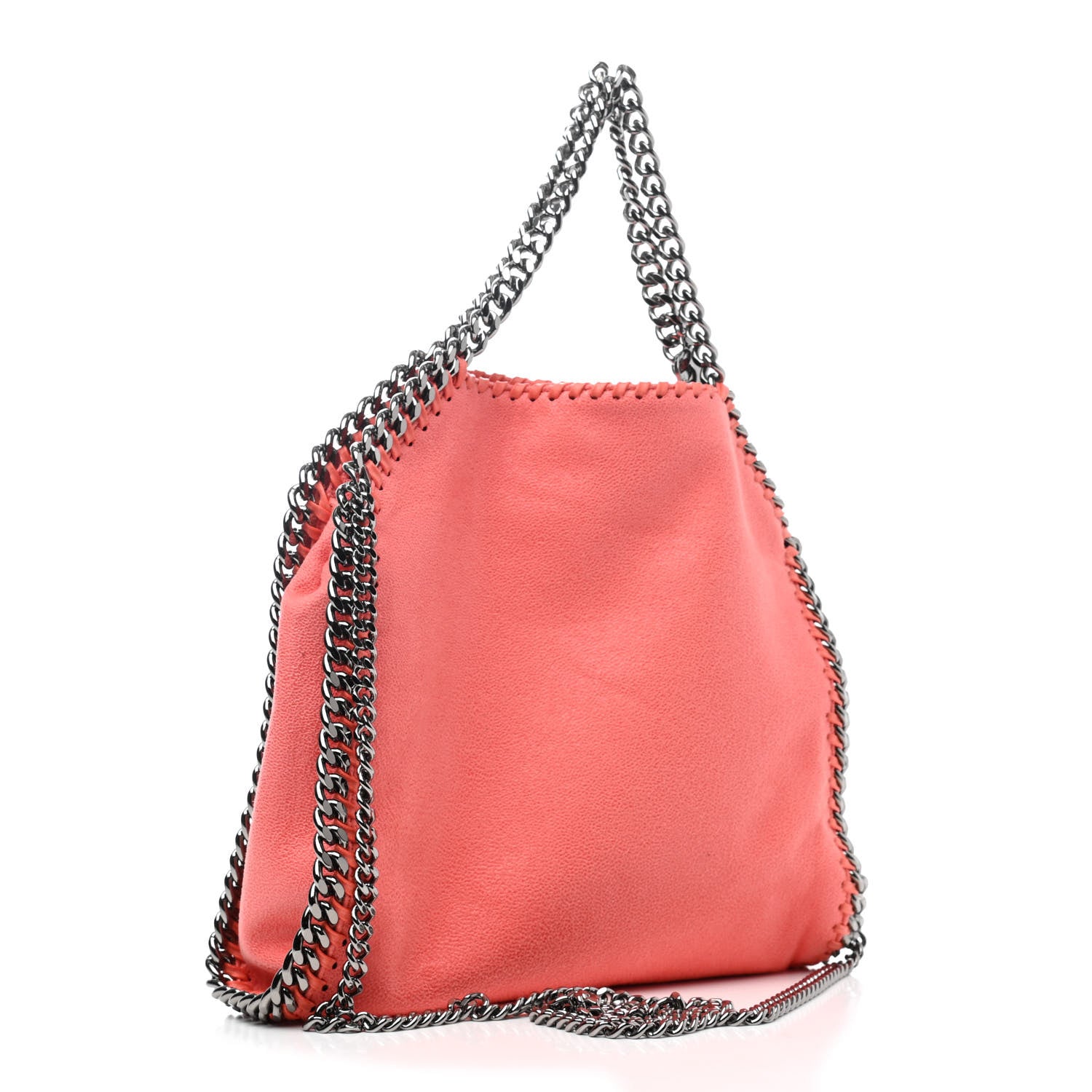 Stella McCartney Shaggy Deer Mini Falabella Fold Over Tote Peony 2 of 4