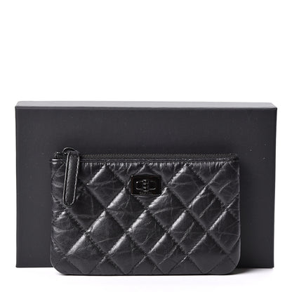 Chanel Aged Calfskin Quilted Small Reissue Cosmetic Case So Black 9 of 9