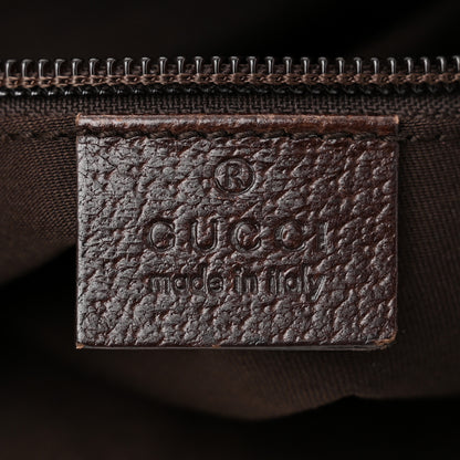 Gucci Monogram Medium Half Moon Hobo Dark Brown 6 of 11