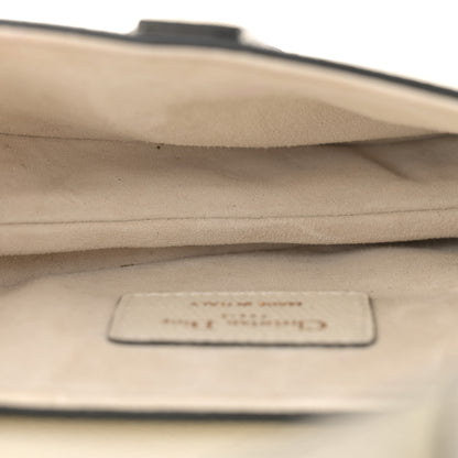 Christian Dior Grained Calfskin Mini Saddle Bag White 5 of 10
