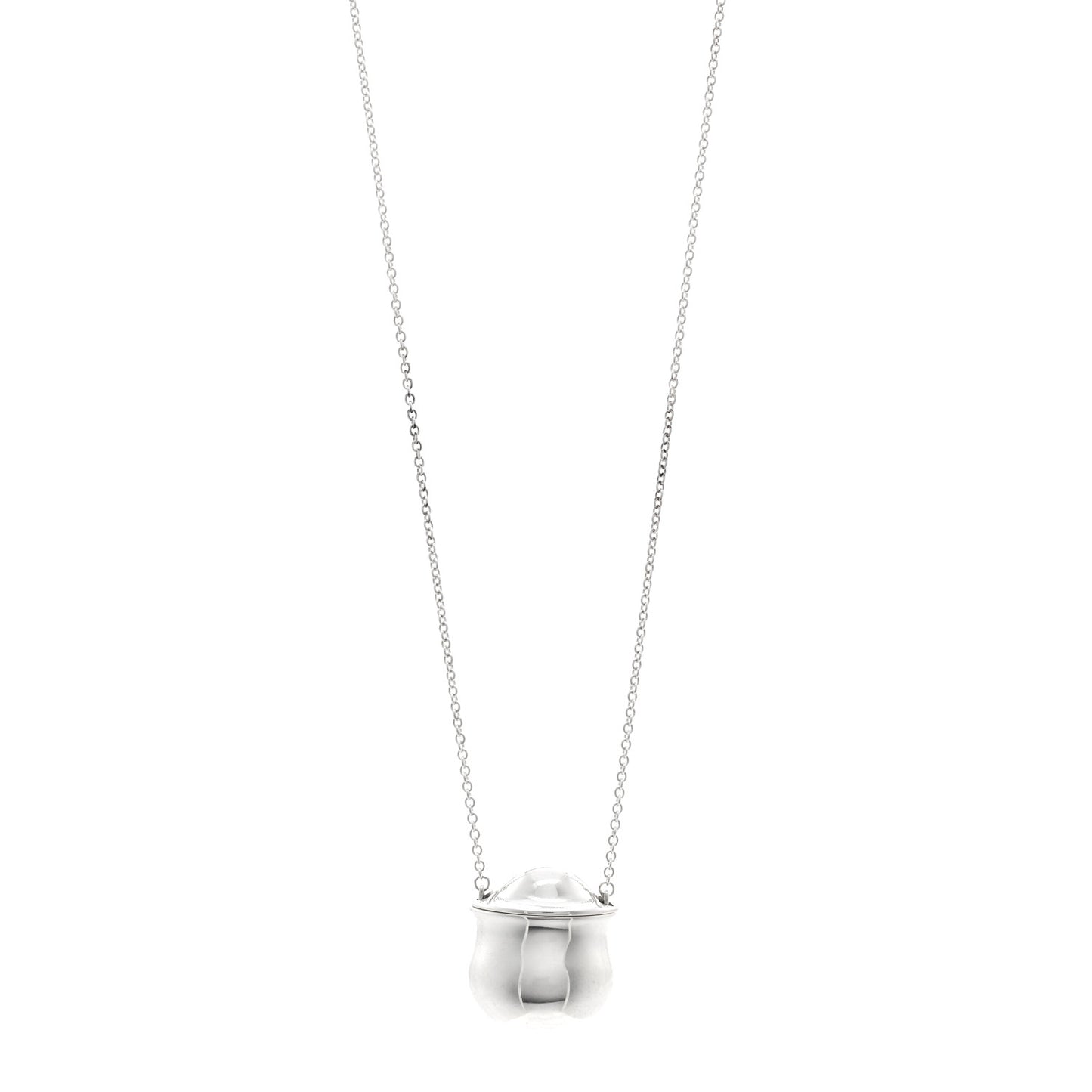 Sterling Silver Elsa Peretti Bottle Inro Pendant Necklace
