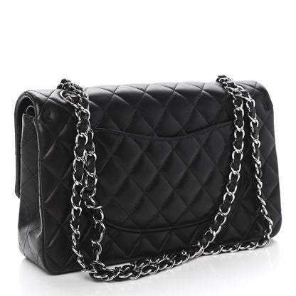 Chanel Lambskin Quilted Medium Double Flap Black 3 of 9