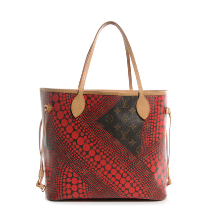 Louis Vuitton Monogram Kusama Waves Neverfull MM Red 1 of 7