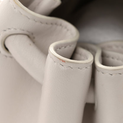 Bottega Veneta Lambskin Small Beak Triangle Flap Shoulder Bag Chalk 18 of 21