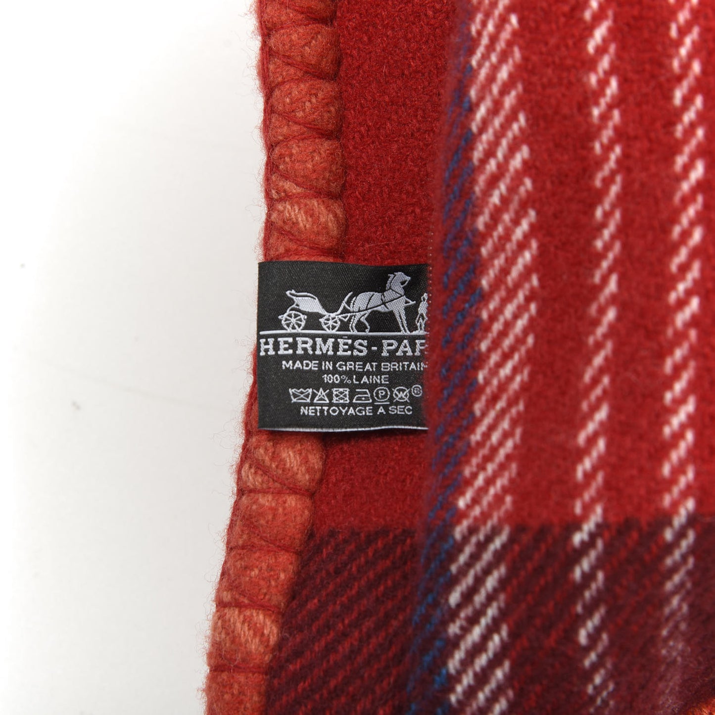 Jacquard Wool Scott'H Pillow Rouge H