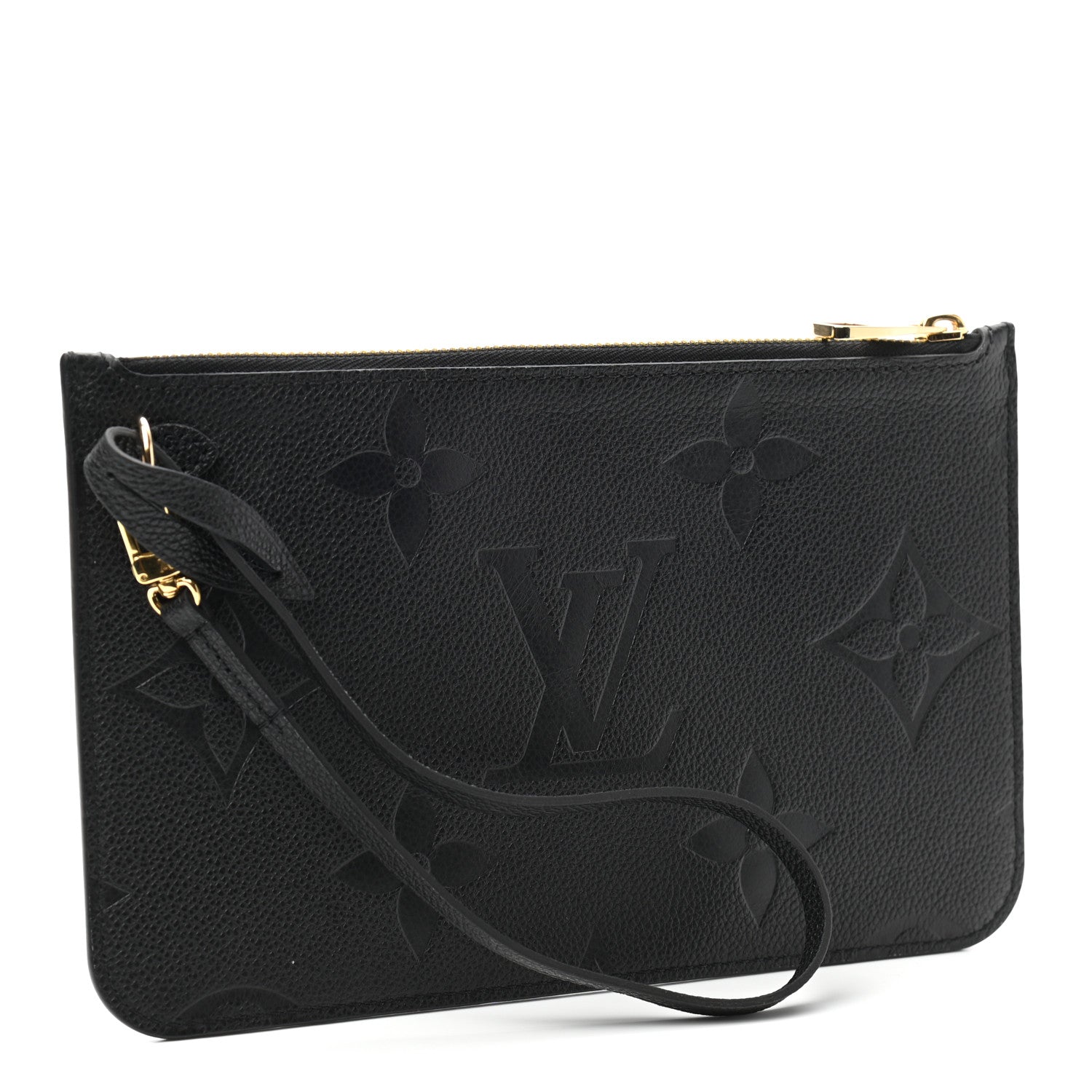 Louis Vuitton Empreinte Monogram Giant Neverfull MM Pochette Black 3 of 6