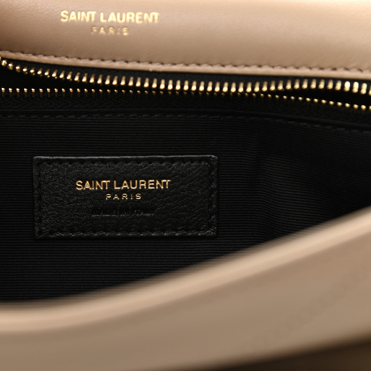 Saint Laurent Lambskin Matelasse Monogram Medium Niki Chain Satchel Dark Beige 6 of 11