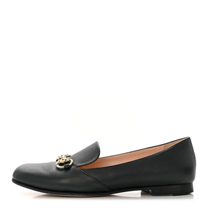 Gucci Calfskin Horsebit Loafers 37 Black 1 of 10