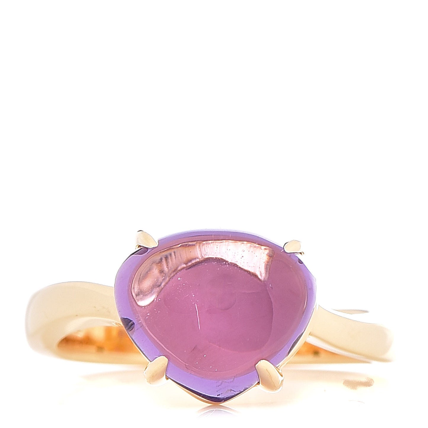 18K Yellow Gold Amethyst Sassy Ring 53 6.5