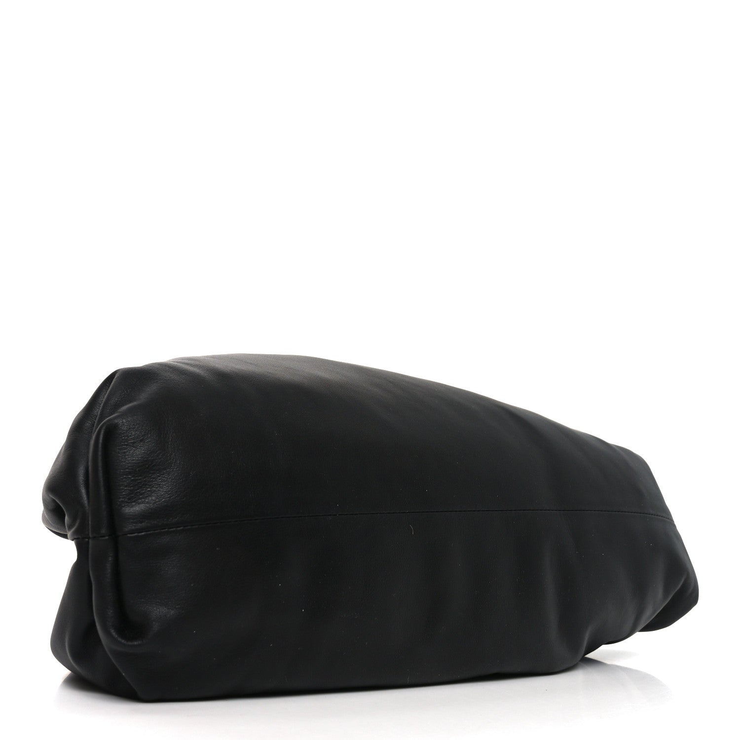 Bottega Veneta Smooth Butter Calf The Pouch Oversized Clutch Black 4 of 11