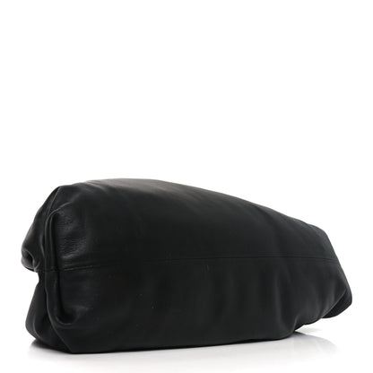 Bottega Veneta Smooth Butter Calf The Pouch Oversized Clutch Black 4 of 11