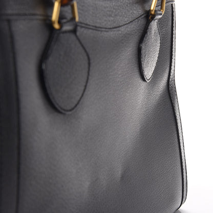 Gucci Calfskin Bamboo Top Handle Tote Black 15 of 18
