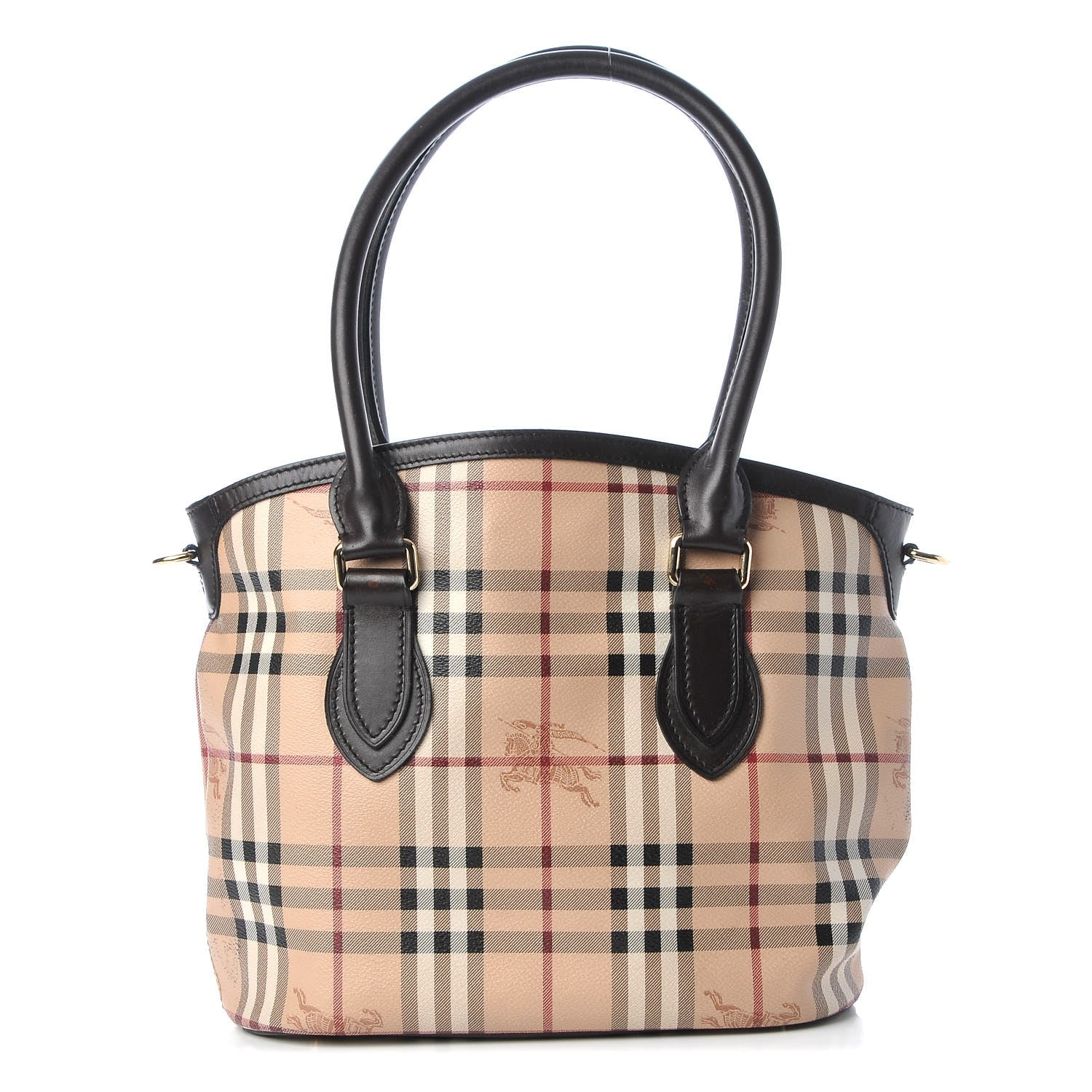 Burberry Haymarket Check Medium Tote Chocolate 1 of 16