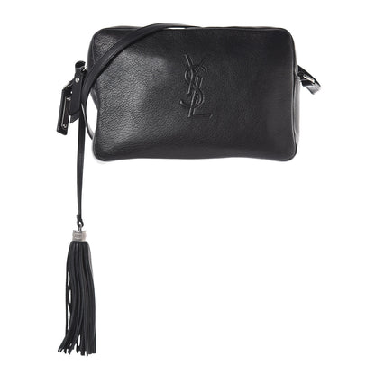 Saint Laurent Lambskin Monogram Small Lou Camera Bag Black 1 of 12