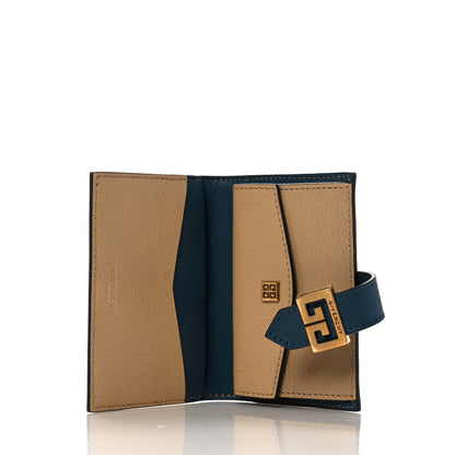 Givenchy Sugar Goatskin GV3 Wallet Beige Blue 5 of 8
