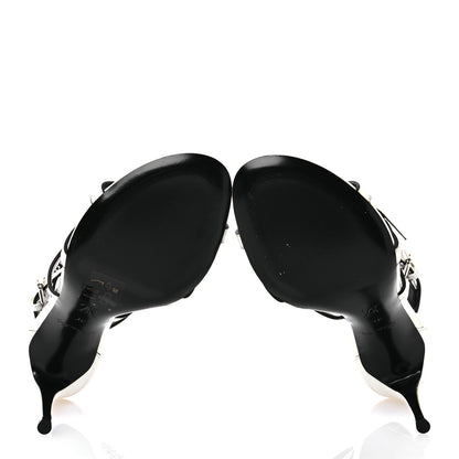 Louis Vuitton Patent Call Back Sandals 37 White 5 of 8