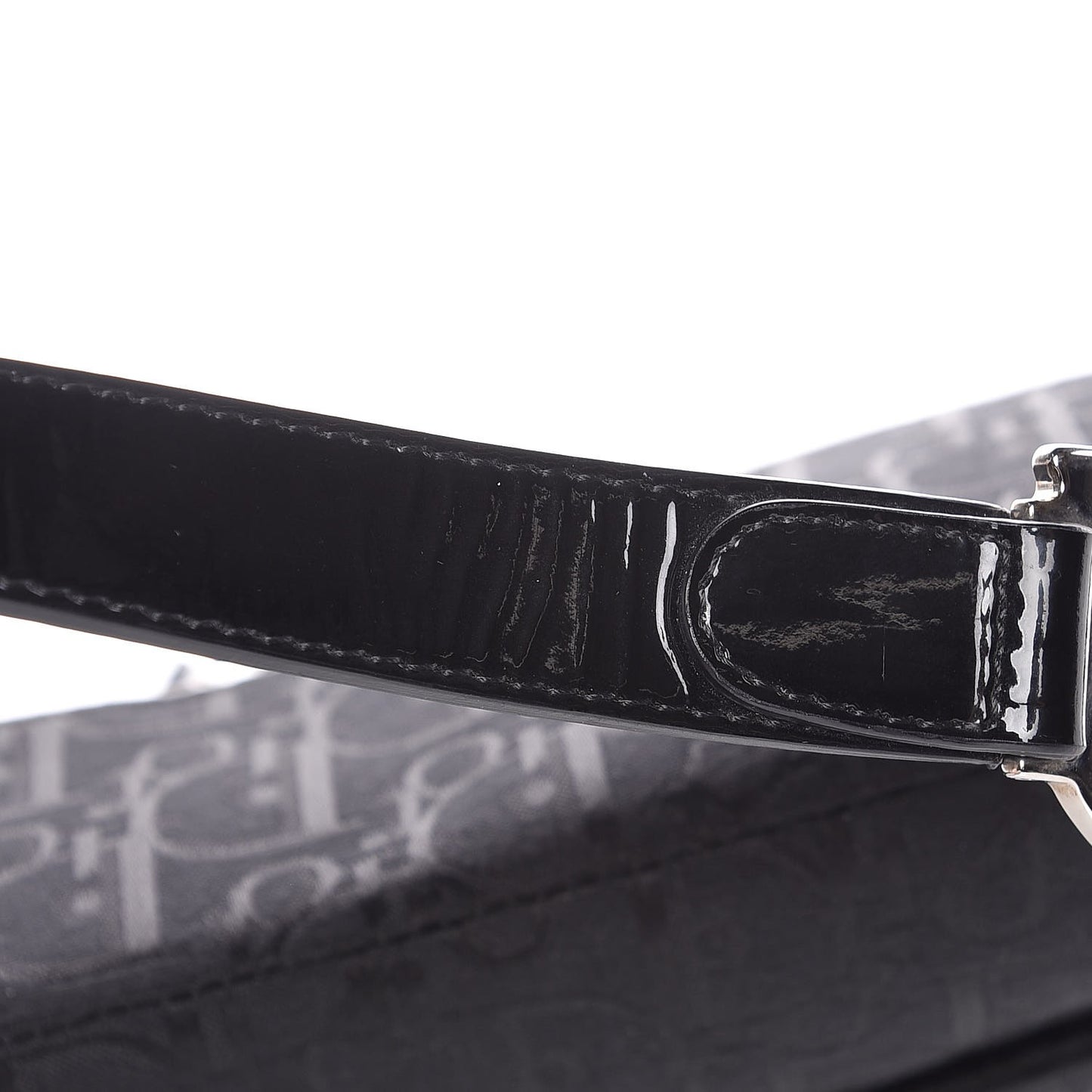 Monogram Saddle Bag Black