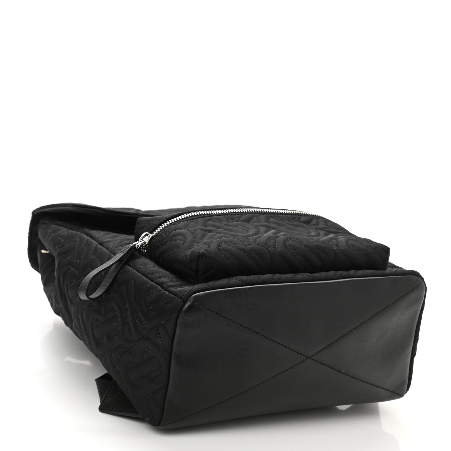 Econyl Logo Quilted Kids Backpack Black