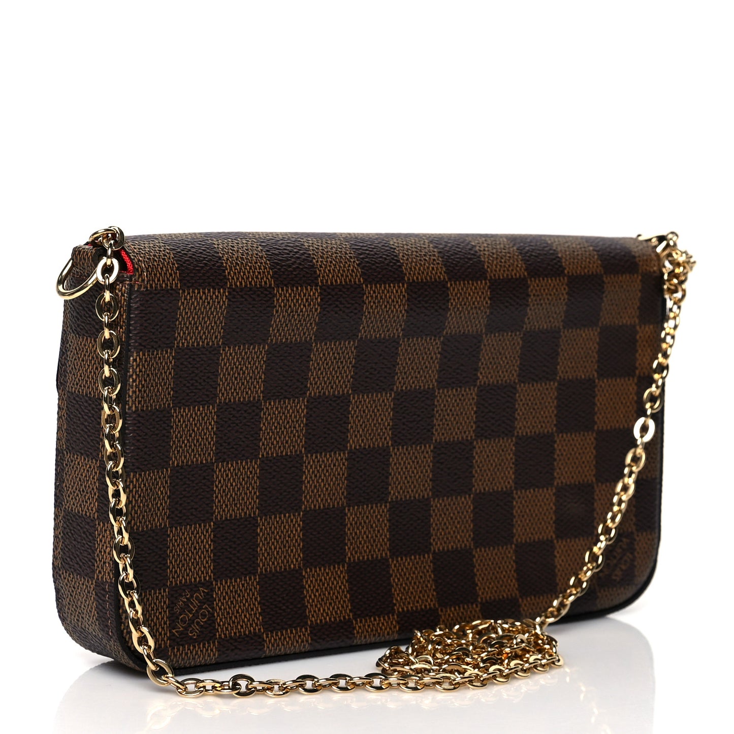 Damier Ebene Pochette Felicie Chain Wallet