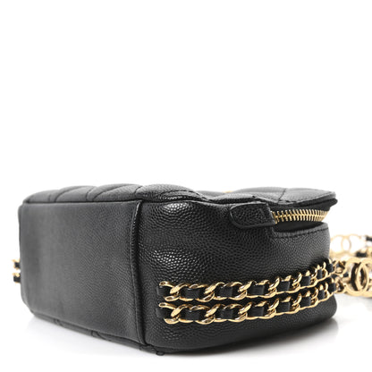 Chanel Caviar Quilted Mini CC You Camera Case Black 10 of 10