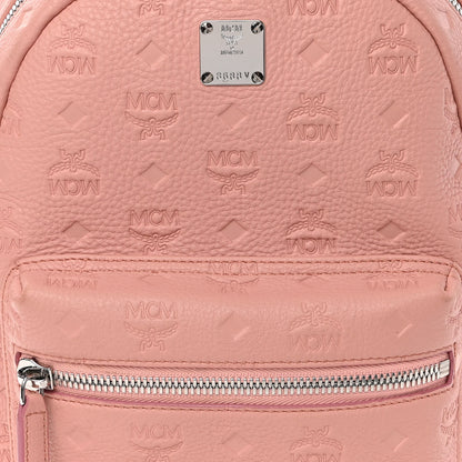 MCM Calfskin Ottomar Monogram Small Backpack Pink 8 of 10