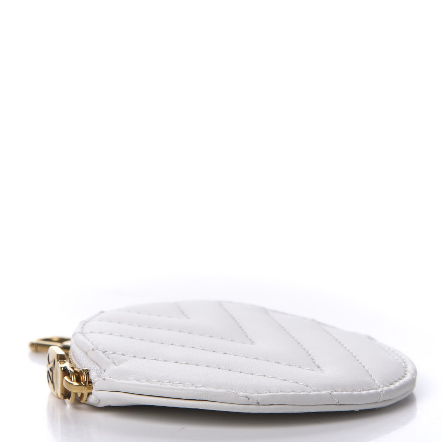 Louis Vuitton Calfskin New Wave Multi Pochette Round Coin Purse Snow 4 of 8