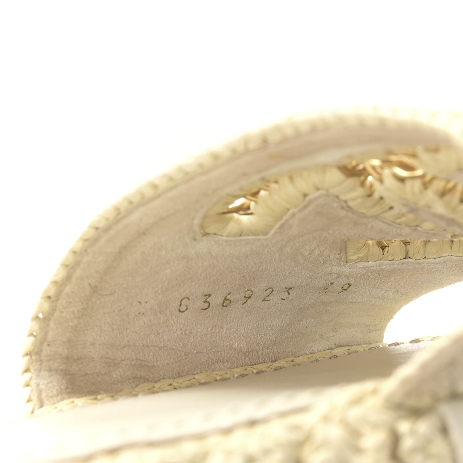 Chanel Braided Cord CC Mules 39 Light Beige 8 of 8