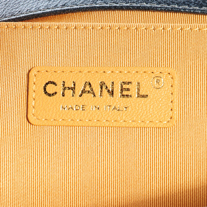 Chanel Pearl Calfskin Medium Boy Flap Dark Grey 7 of 9