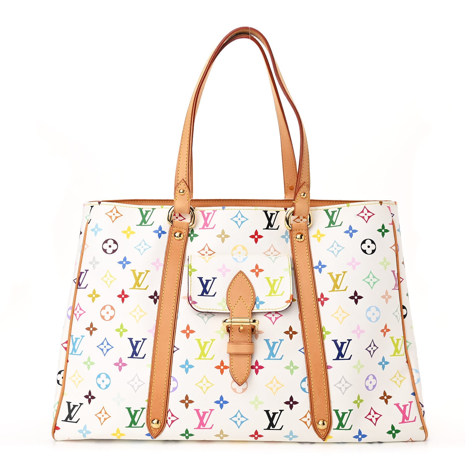 Louis Vuitton Monogram Multicolor Aurelia GM White 2 of 9