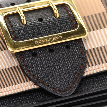 Burberry House Check Bridle Calfskin Small Buckle Bag Black 11 of 11