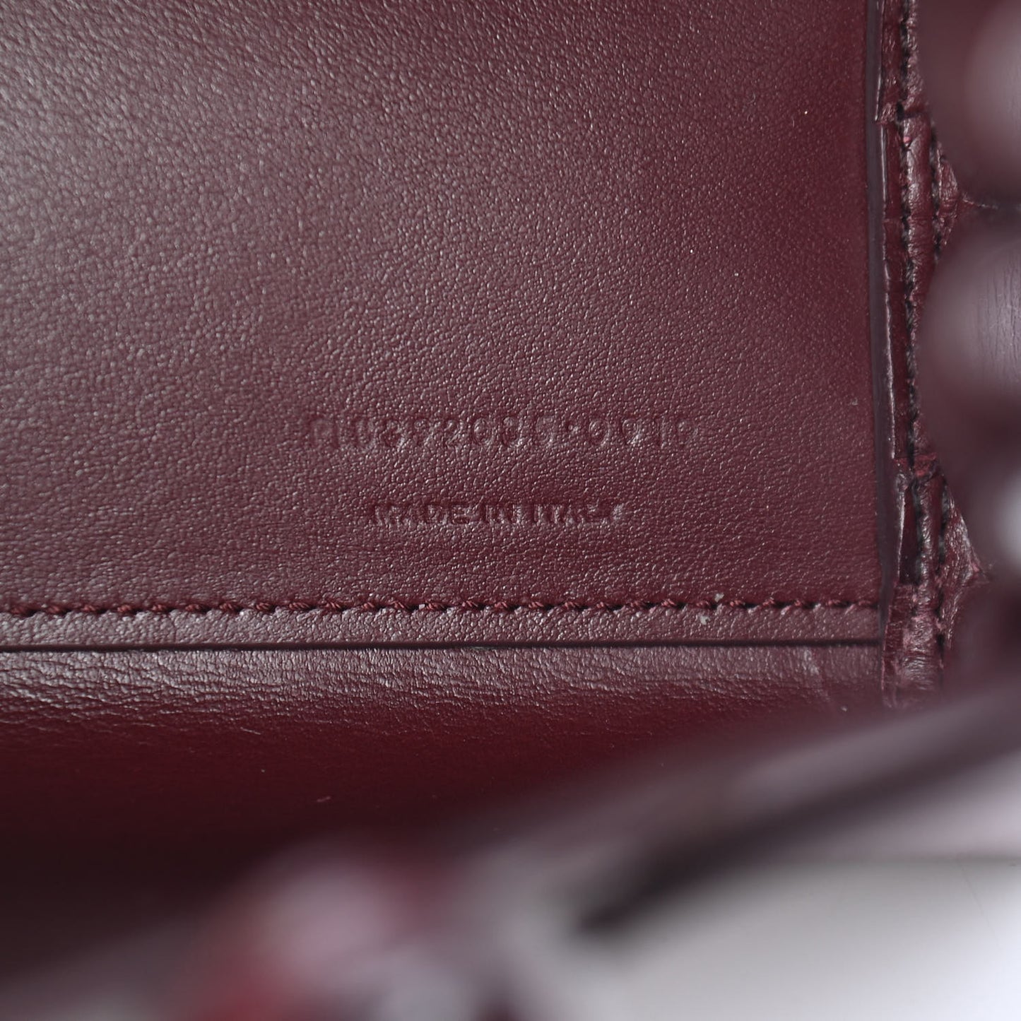 Calfskin Nano Sac De Jour Dark Amaranto