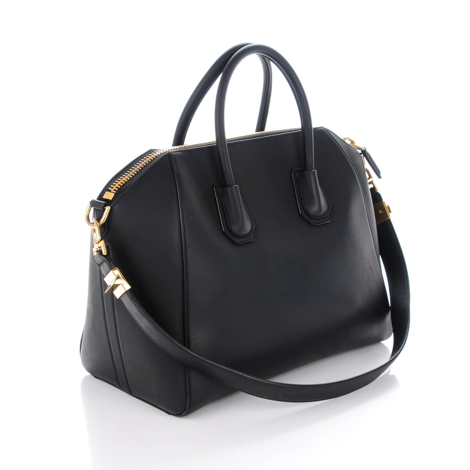 Givenchy Rubber Effect Calfskin Medium Antigona Black 3 of 12