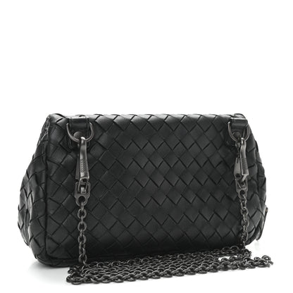 Bottega Veneta Nappa Intrecciato Small Chain Crossbody Black 3 of 13