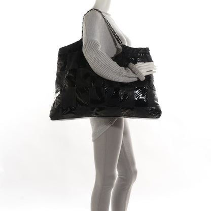 Chanel Patent Large Brooklyn Tote Black 2 of 8