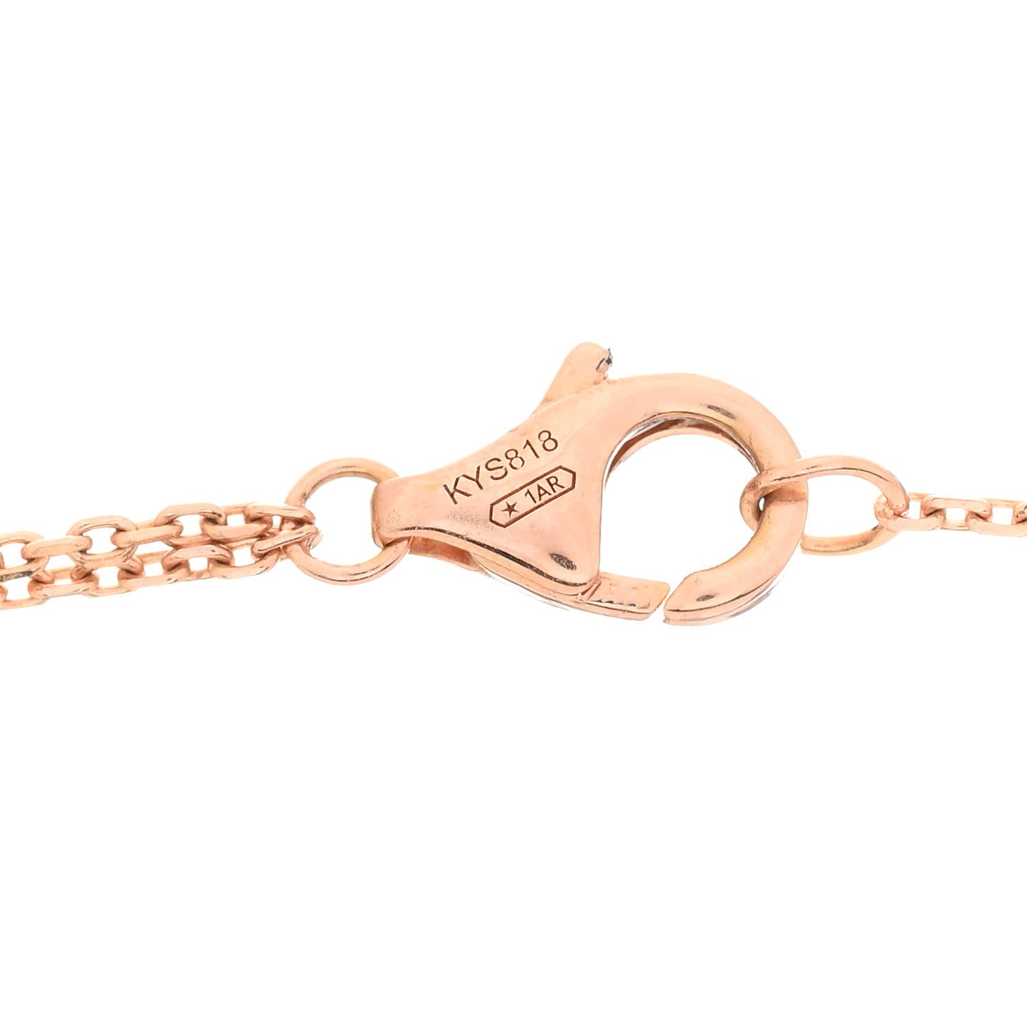 Cartier 18K Pink Yellow White Gold Trinity Double Chain Pendant Necklace 4 of 6