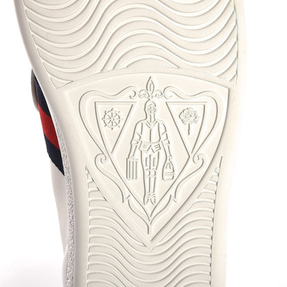 Gucci Calfskin Ayers Blind For Love Embroidered Womens Ace Sneakers 41 White 6 of 10