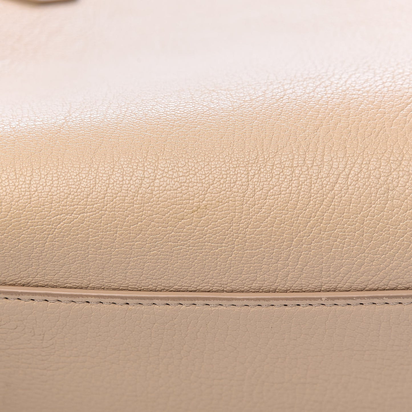 Sugar Goatskin Small Antigona Beige Buff