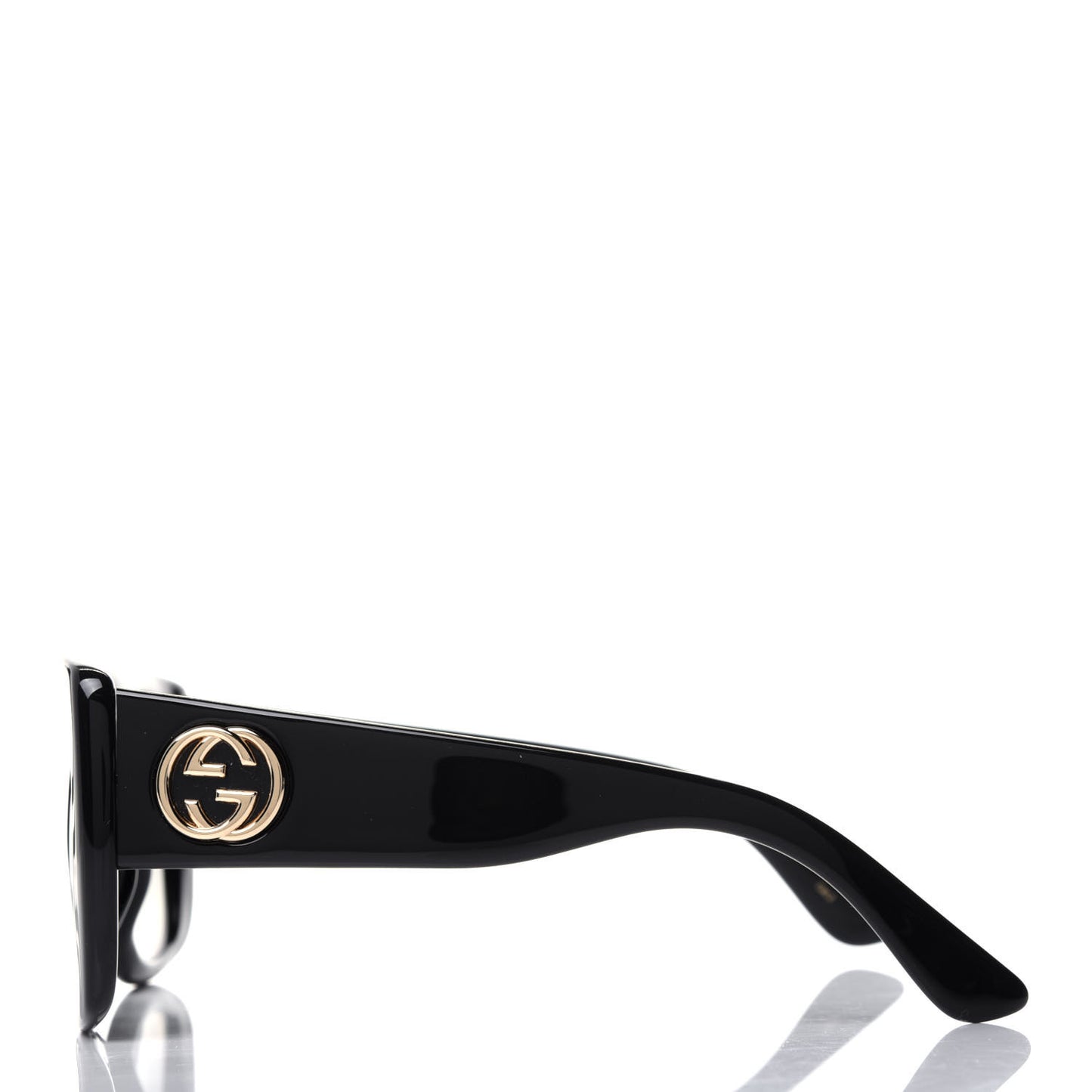 Acetate Square Frame Sunglasses GG0141S Black