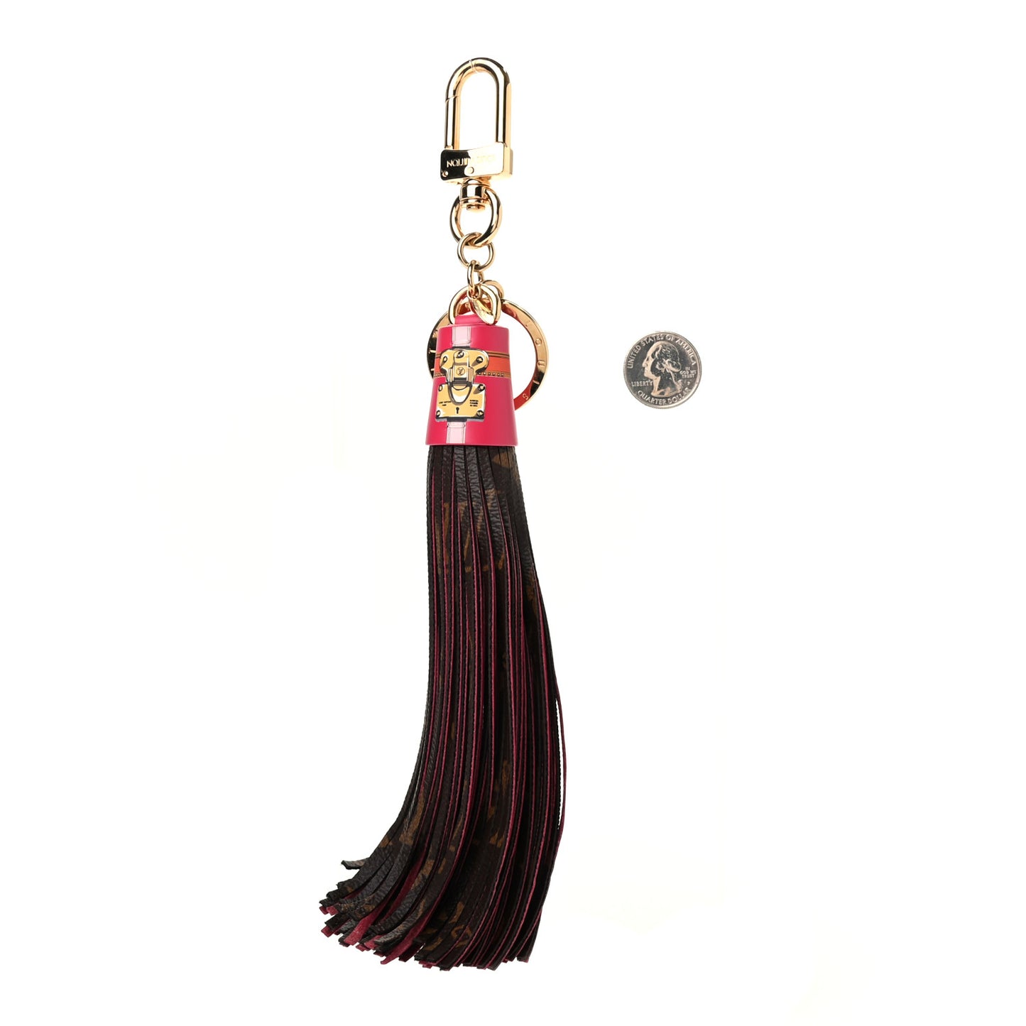 Monogram Summer Trunk Tassel Bag Charm Key Holder